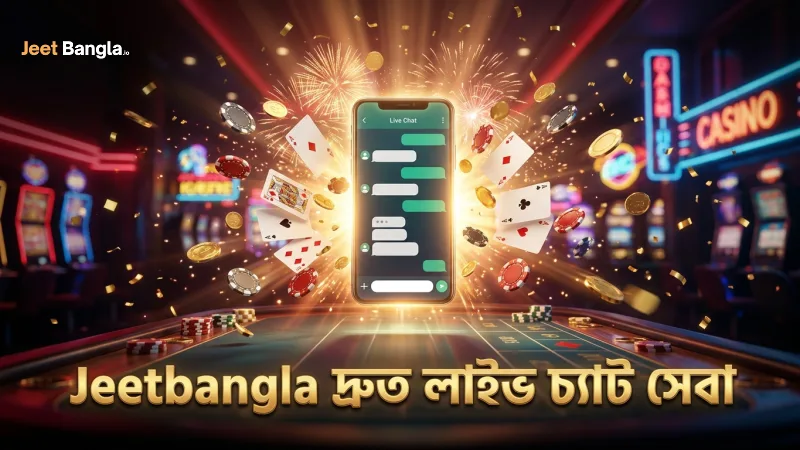 Jeetbangla সরাসরি লাইভ চ্যাটে দ্রুত সাড়া দেয়।