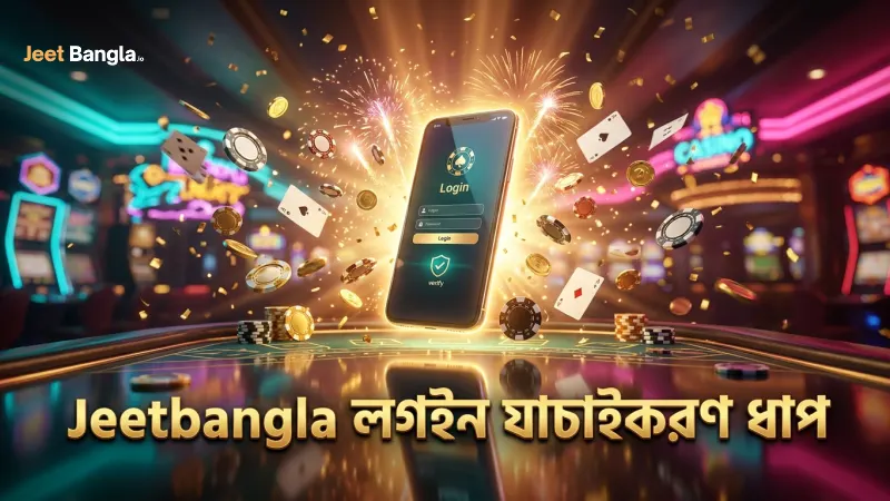 Jeetbangla উইথড্রয়াল প্রক্রিয়ার প্রথম ধাপ লগইন ও যাচাইকরণ।