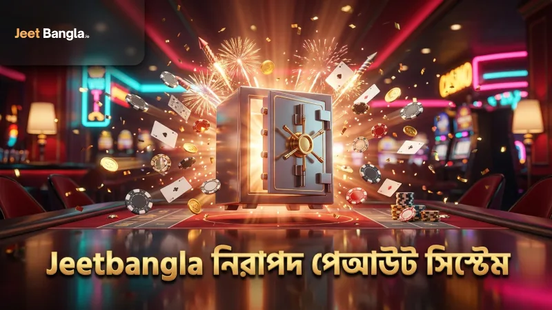 Jeetbangla এর নিরাপদ পেআউট সিস্টেমে দ্রুত অর্থ লেনদেন।